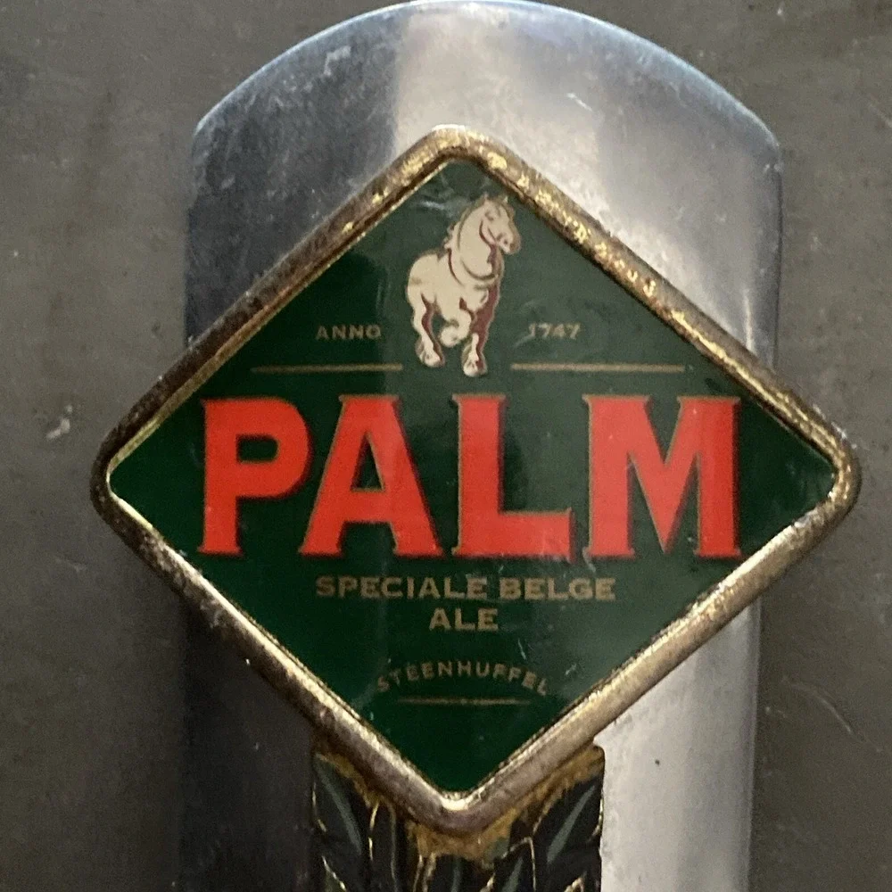 Palm Belgium Amber Beer Tap Handle Metal 10